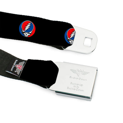 Grateful Dead Steal Your Face Black Seatbelt Belt