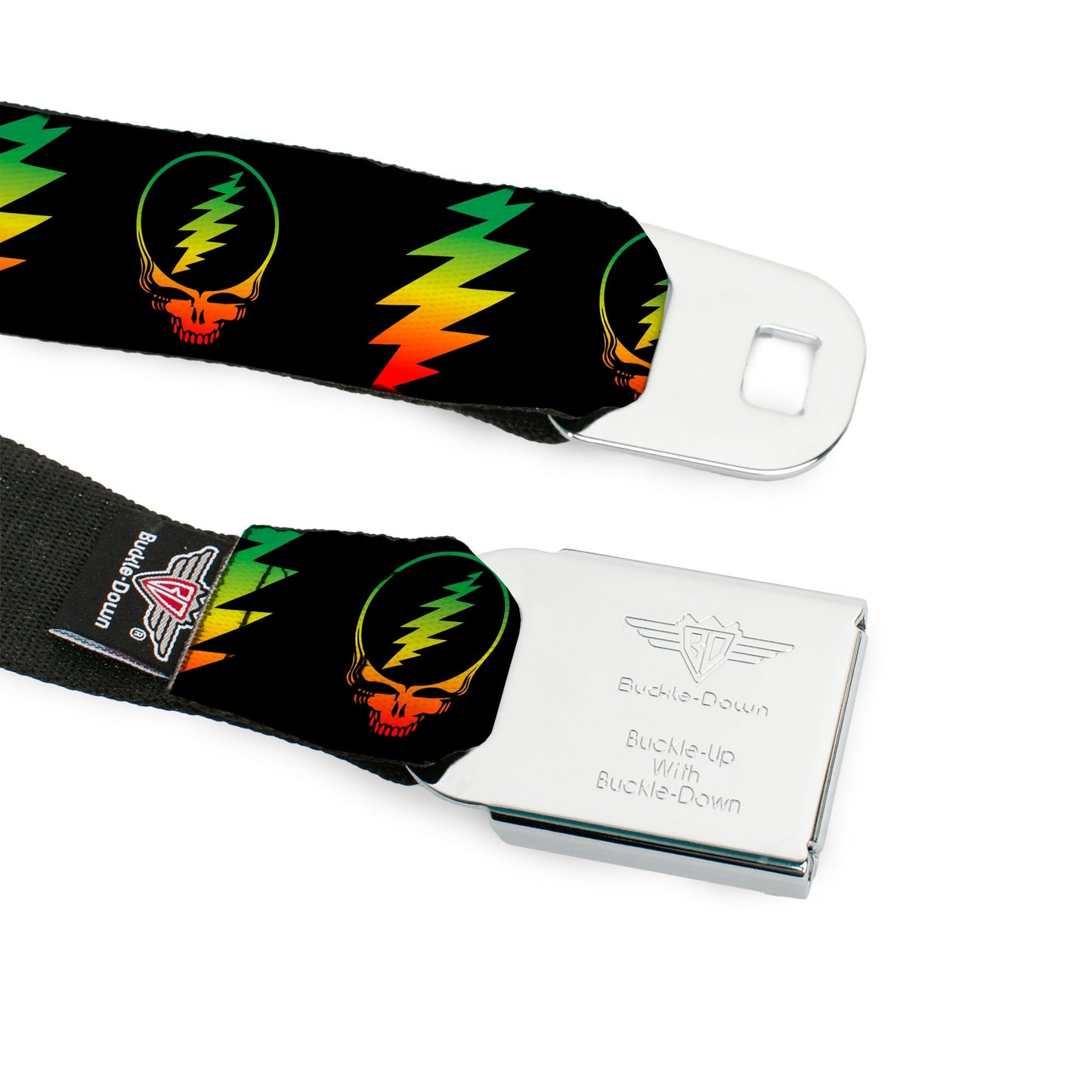 Grateful Dead Steal Your Face Black Seatbelt Belt