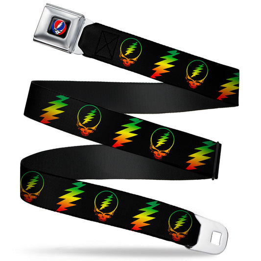 Grateful Dead Steal Your Face Black Seatbelt Belt