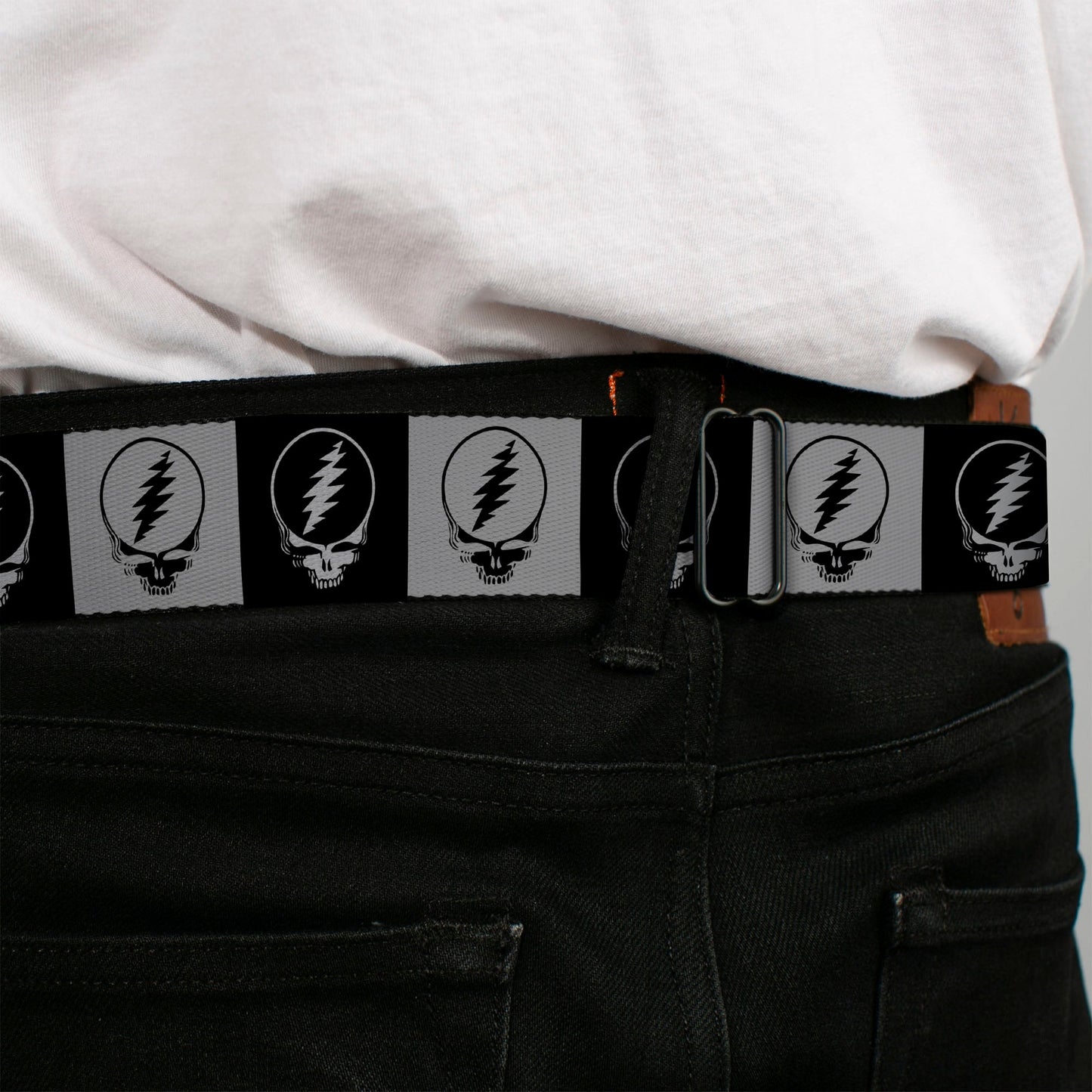 Grateful Dead Steal Your Face Blocks Seatbelt Belt
