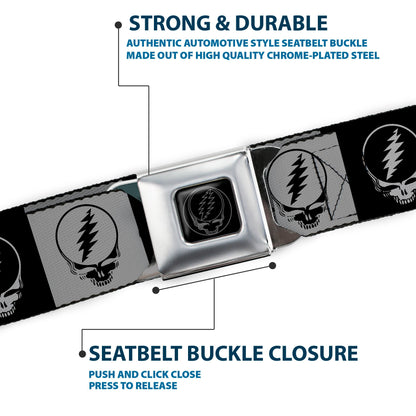 Grateful Dead Steal Your Face Blocks Seatbelt Belt