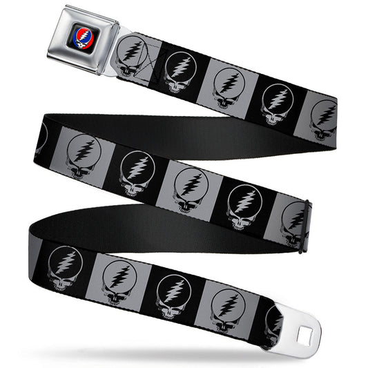 Grateful Dead Steal Your Face Blocks Seatbelt Belt