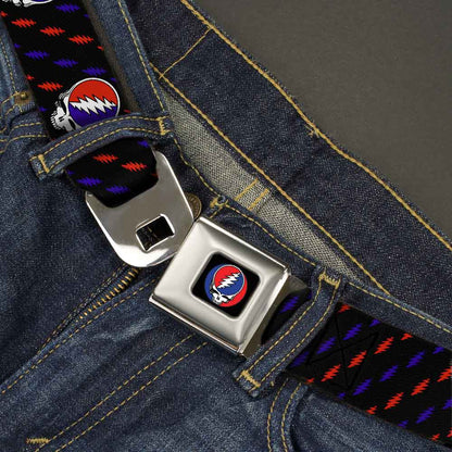 Grateful Dead Steal Your Face Lightning Bolt Seatbelt Belt