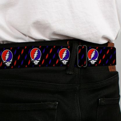 Grateful Dead Steal Your Face Lightning Bolt Seatbelt Belt