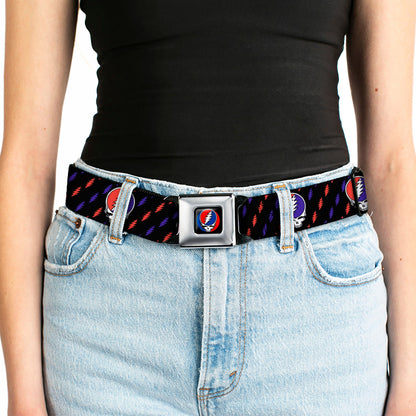 Grateful Dead Steal Your Face Lightning Bolt Seatbelt Belt