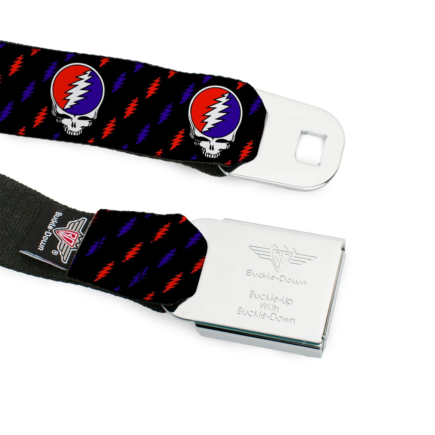 Grateful Dead Steal Your Face Lightning Bolt Seatbelt Belt