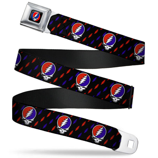 Grateful Dead Steal Your Face Lightning Bolt Seatbelt Belt