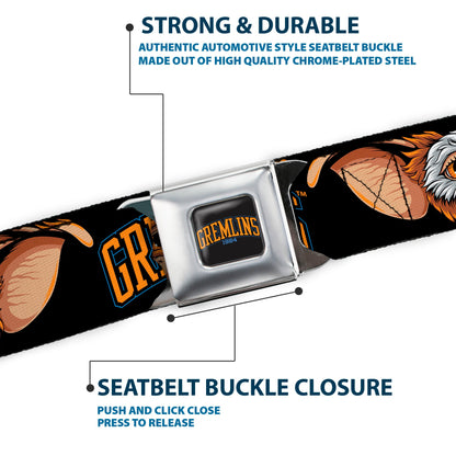 Gremlins 1984 Title Logo Seatbelt Belt