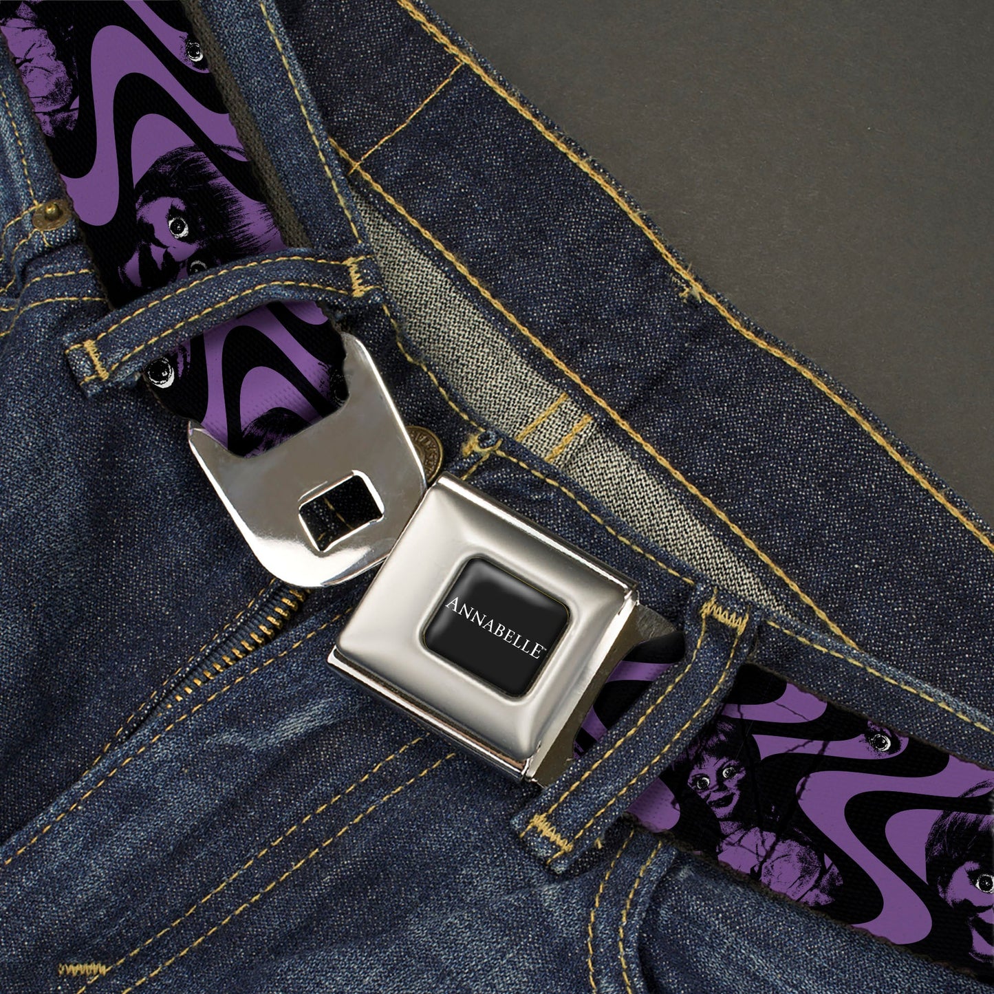 Annabelle Face and Eyeballs Seatbelt Belt