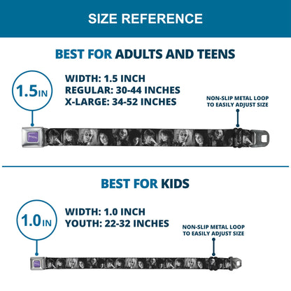 Beetlejuice Text Logo Full Color Seatbelt Belt