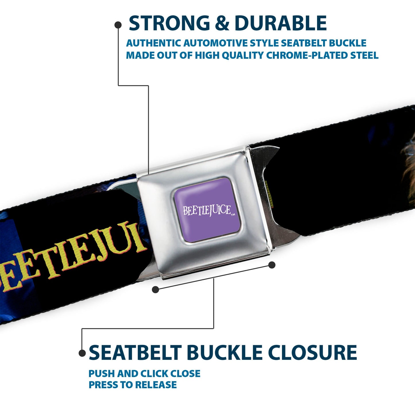 Beetlejuice Movie Seatbelt Belt