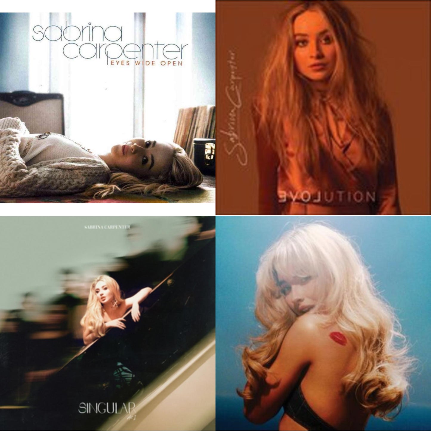 Sabrina Carpenter - Eyes Wide Open & Evolution & Singular: Act I & Short N Sweet (X) (Deluxe Edition) - CD Bundle