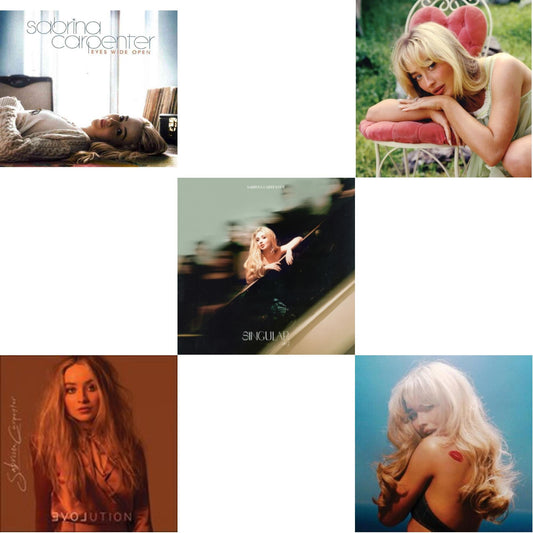 Sabrina Carpenter - Eyes Wide Open & Evolution & Singular: Act I & Short N Sweet (Alternate Cover) & Short N Sweet (X) (Deluxe Edition) - CD Bundle