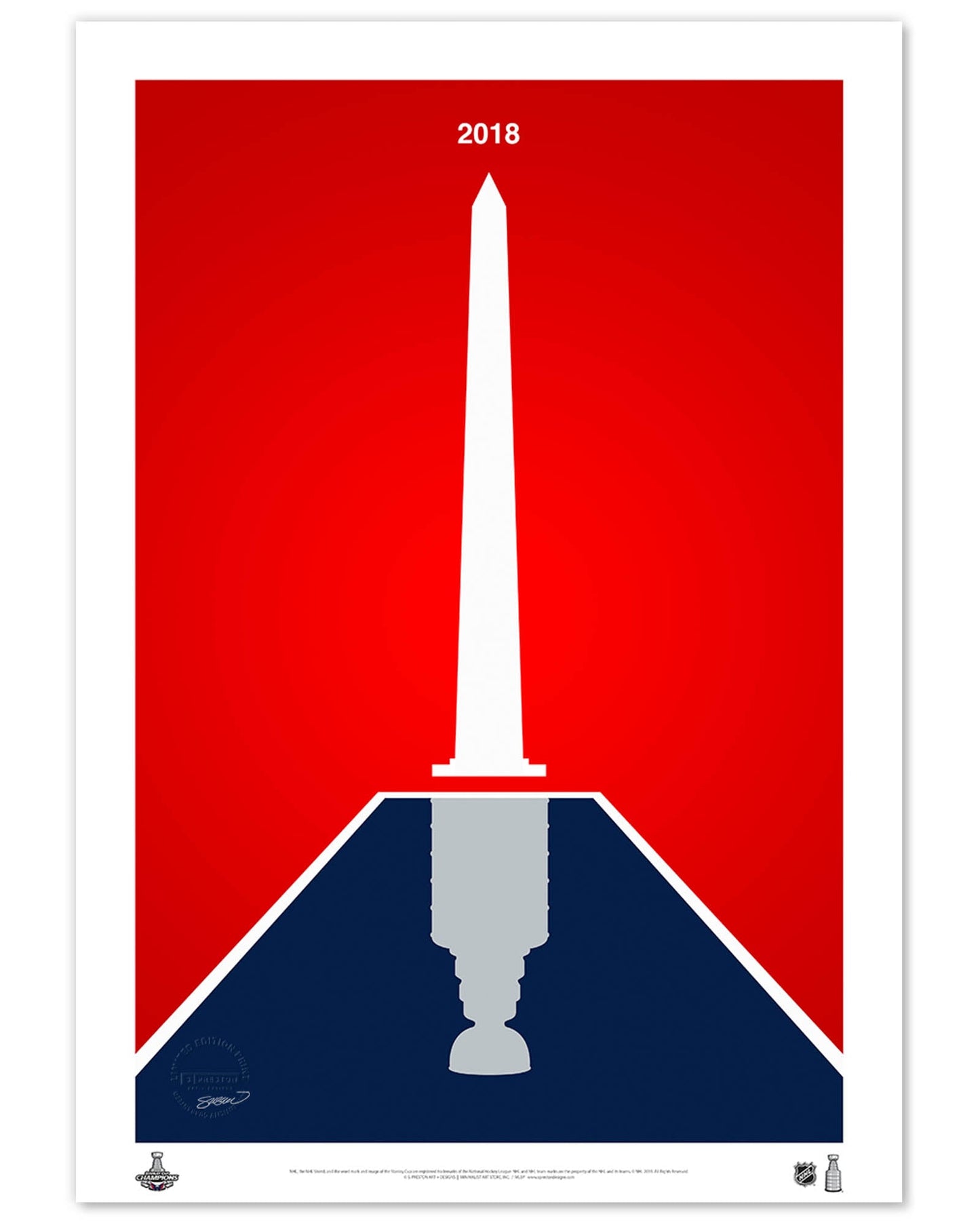 Minimalist Stanley Cup 2018 Limited Edition Art Print