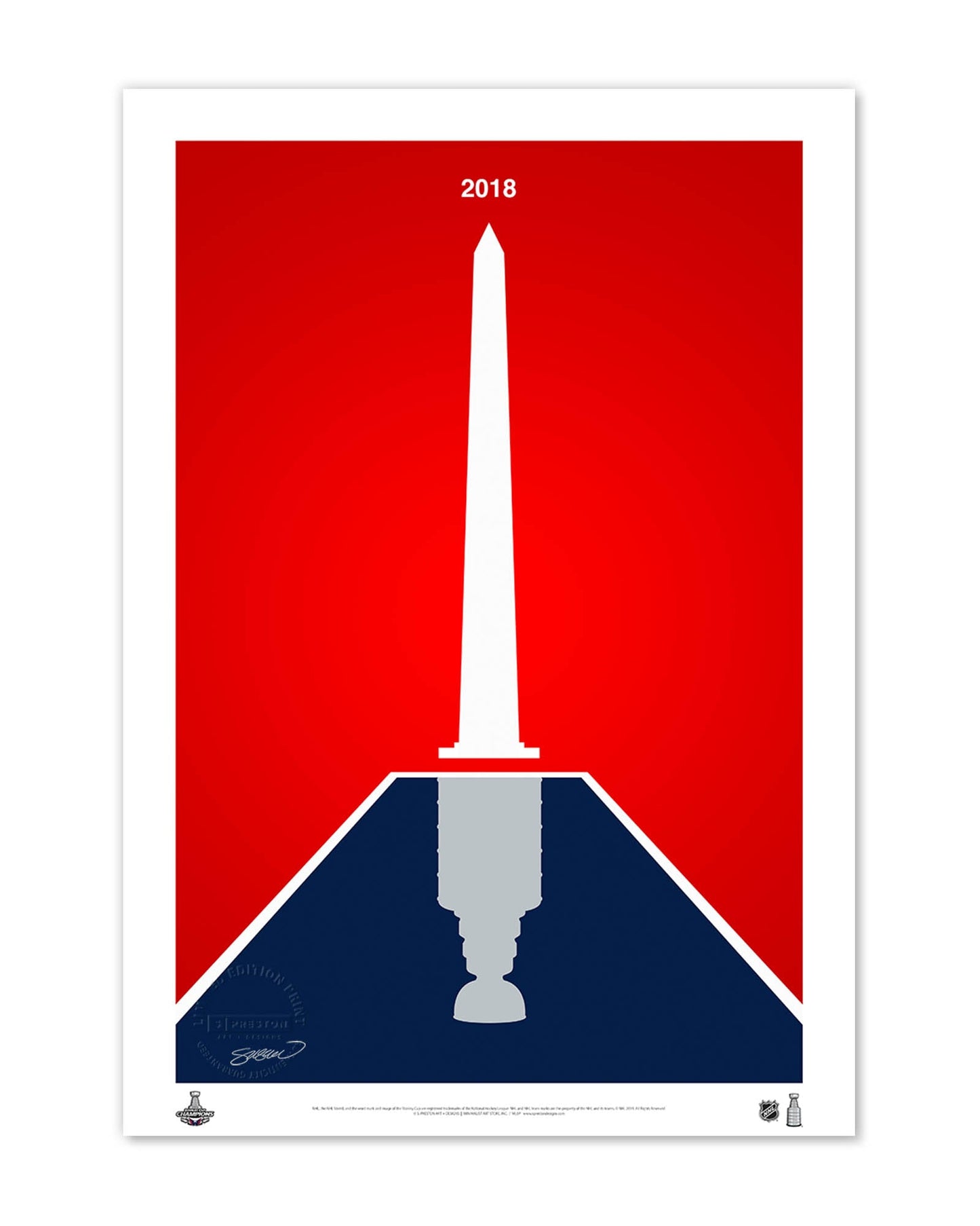 Minimalist Stanley Cup 2018 Limited Edition Art Print