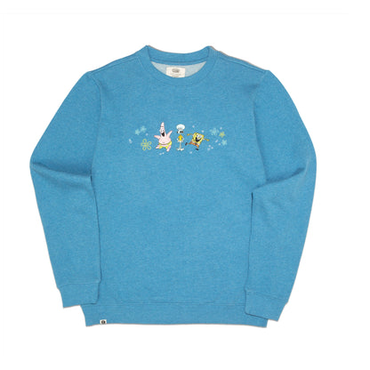 SpongeBob Squarepants Protect Oceans Crewneck Sweatshirt Blue