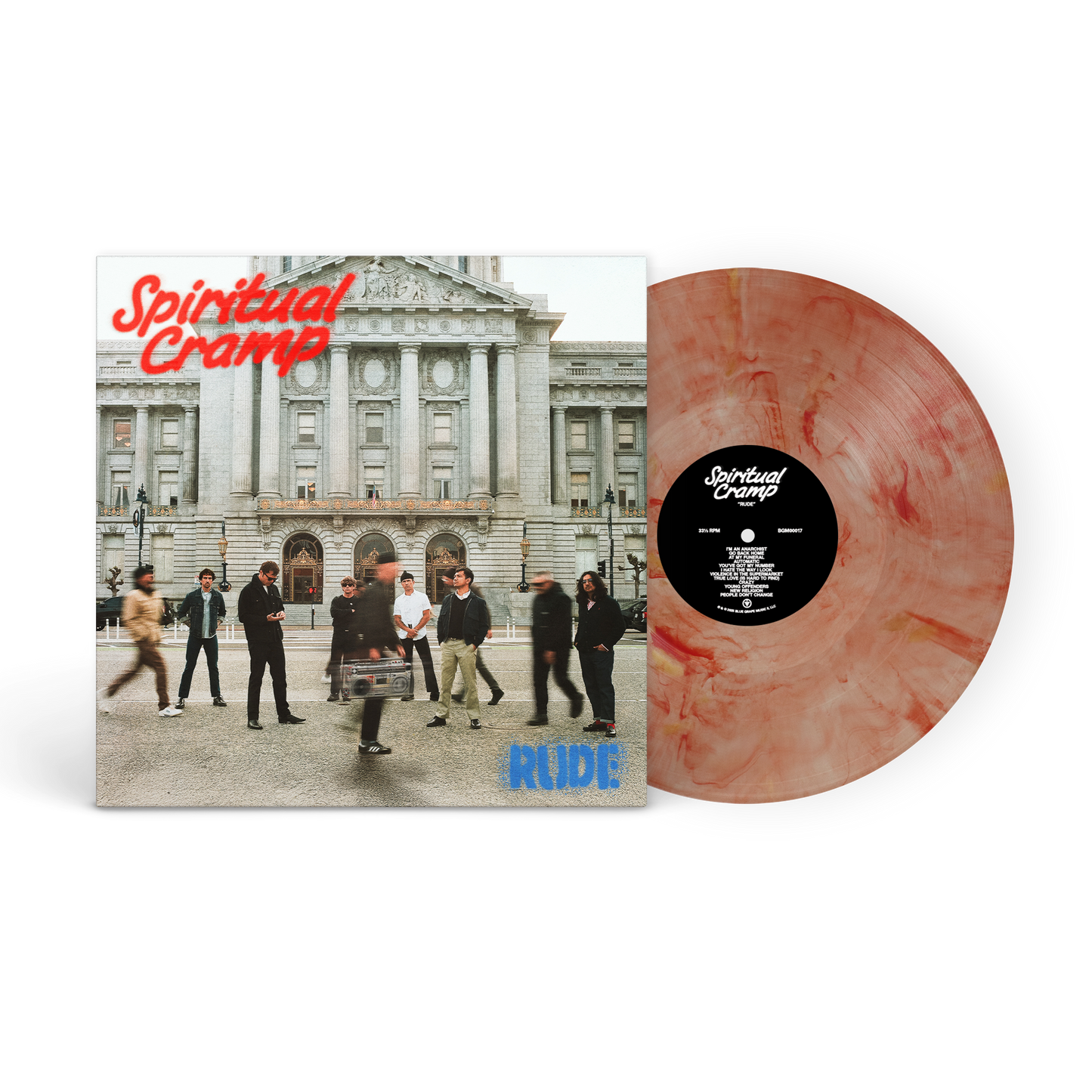 Spiritual Cramp - Rude [LP] (Exclusive - Limited to 500, Orange Marble Vinyl) Vinyl Record