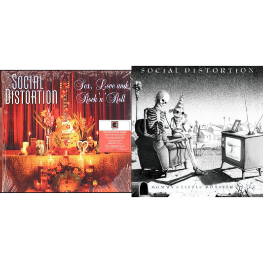 Social Distortion - Sex, Love & Rock N Roll & Mommy's Little Monster (40Th Anniversary) - LP Vinyl Bundle