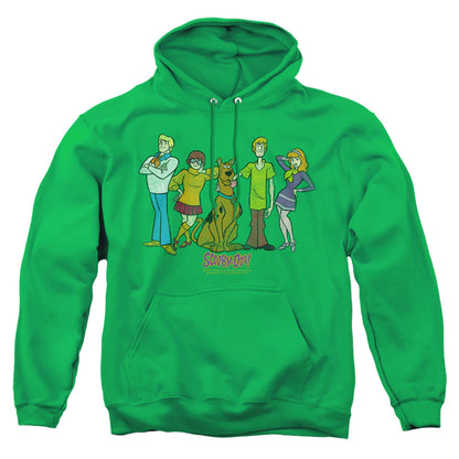 Scooby Doo Scooby Gang Mens Hoodie Kelly Green