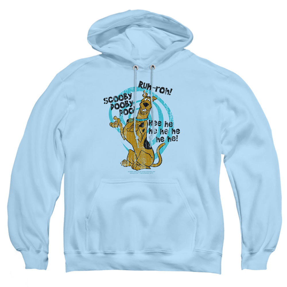Scooby Doo Quoted Mens Hoodie Light Blue Officially Licensed