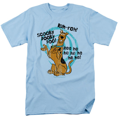 Scooby Doo Quoted Mens T Shirt Light Blue Officially Licensed