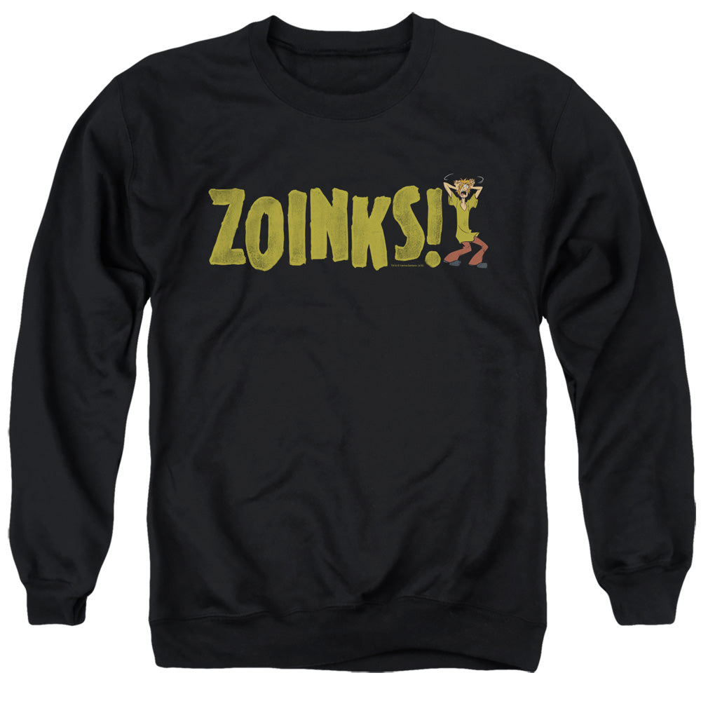 Scooby Doo Zoinks Mens Crewneck Sweatshirt Black