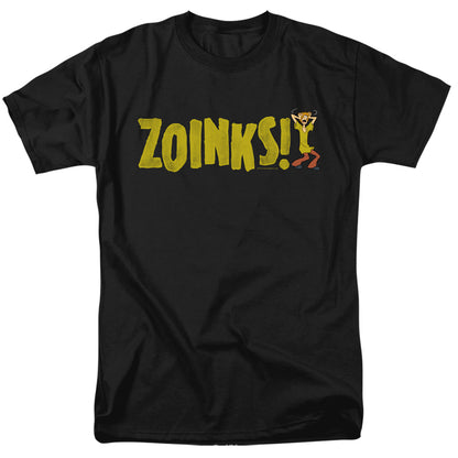 Scooby Doo Zoinks Mens T Shirt Black Officially Licensed