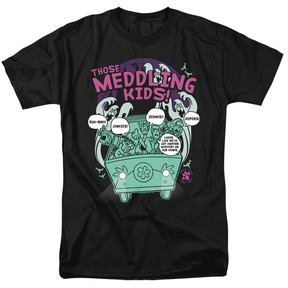 Scooby Doo Meddling Since 1969 Mens T Shirt Black Officially Licensed