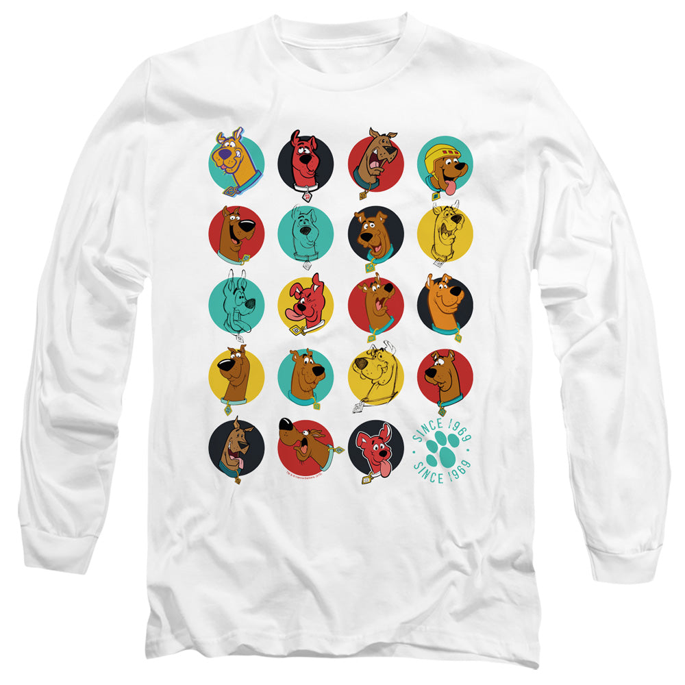 Scooby Doo Zoinks Repeat Mens Long Sleeve Shirt White Officially Licensed