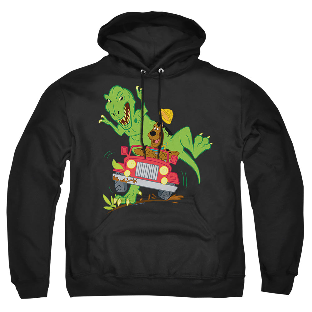 Scooby Doo! Dino Chase Mens Hoodie Black Officially Licensed