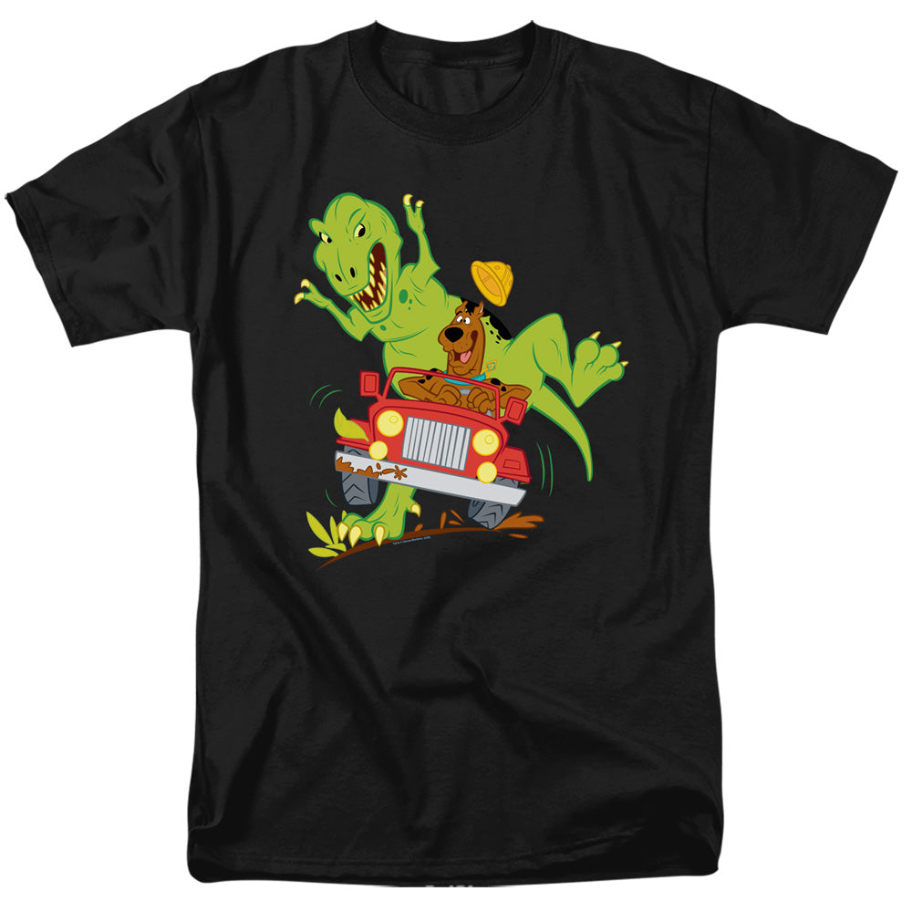 Scooby Doo! Dino Chase Mens T Shirt Black Officially Licensed