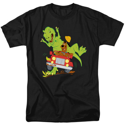 Scooby Doo! Dino Chase Mens T Shirt Black Officially Licensed