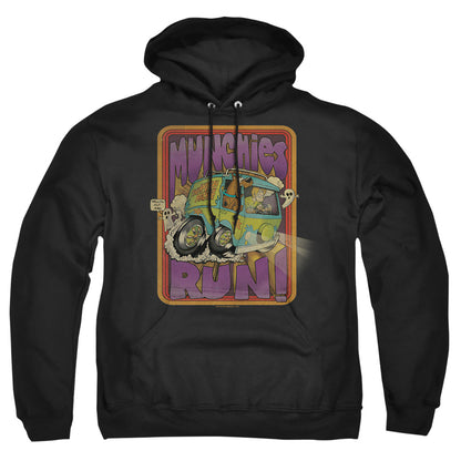 Scooby Doo! Munchies Run Mens Hoodie Black Officially Licensed
