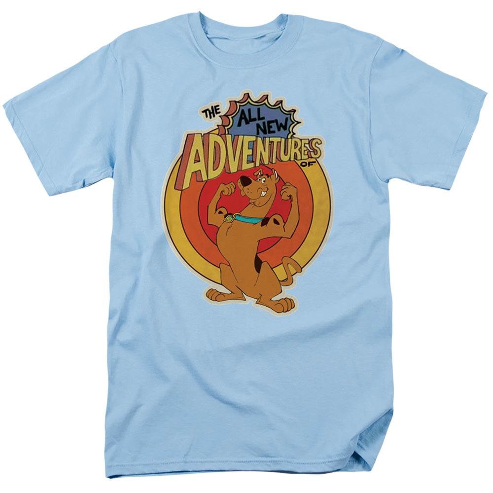 Scooby Doo! All New Adventures Mens T Shirt Light Blue Officially Licensed