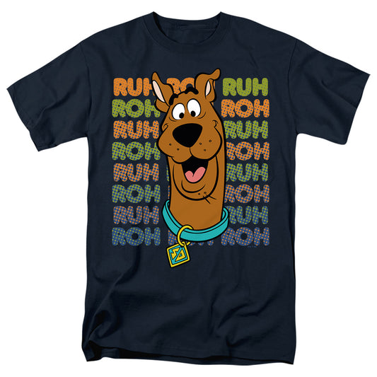 Scooby Doo! Ruh-Roh Repeat Mens T Shirt Navy Officially Licensed