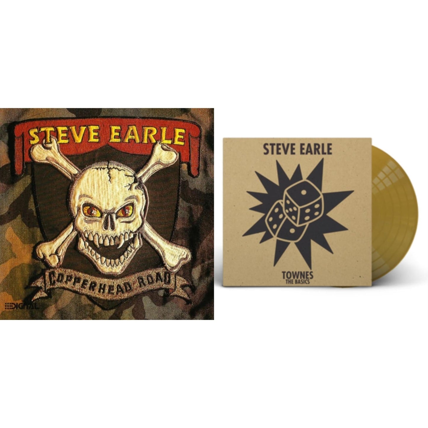 Steve Earle - Copperhead Road & Townes: The Basics (Gold LP Vinyl)