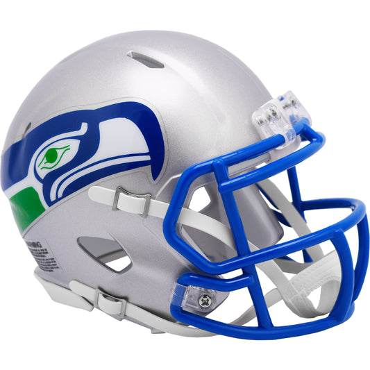 Seattle Seahawks 1983-2001 Throwback Riddell Speed Mini Football Helmet