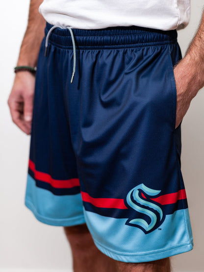 Seattle Kraken Mesh Hockey Shorts