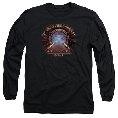 Sg1 Other Side Mens Long Sleeve Shirt Black Officially Licensed