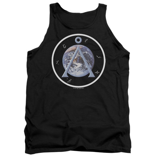 Sg1 Earth Emblem Mens Tank Top Shirt Black