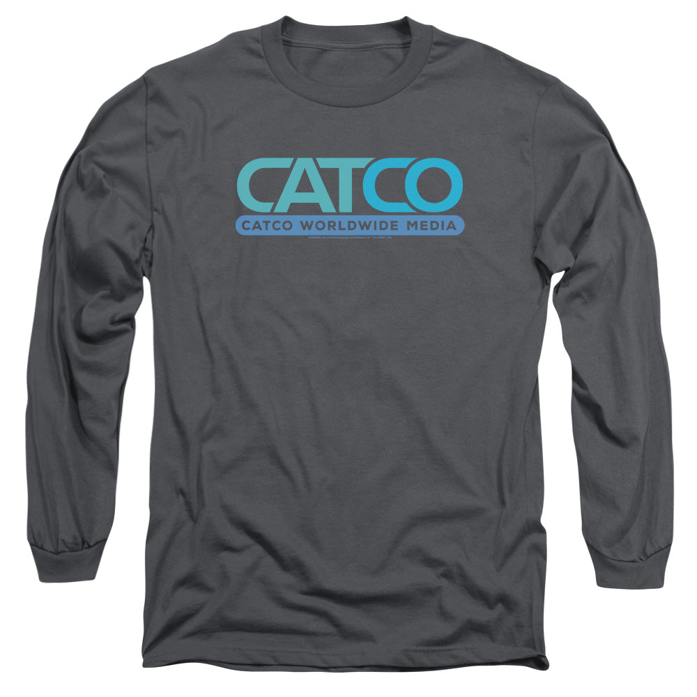 Supergirl Catco Logo Mens Long Sleeve Shirt Charcoal Officially Licensed