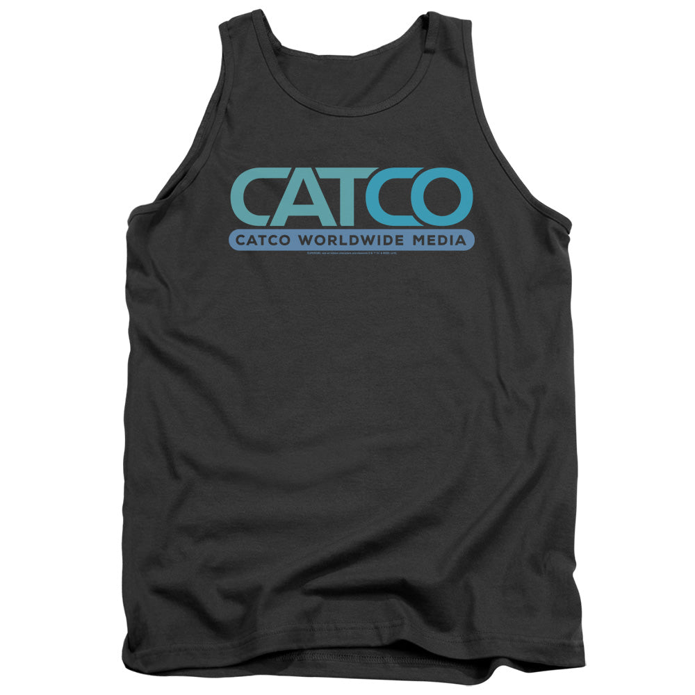 Supergirl Catco Logo Mens Tank Top Shirt Charcoal