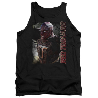 Supergirl Red Tornado Mens Tank Top Shirt Black