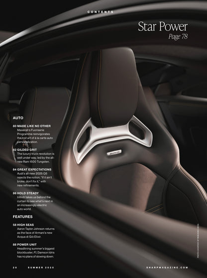 Sharp Magazine - Summer 2025: Rising British Actor, Damson Idris In The New F1 Movie, Montreal’s Grand Prix, Guide To Securing Your Best Golf Season Yet, Canada’s Newest Michelin Restaurants & More!