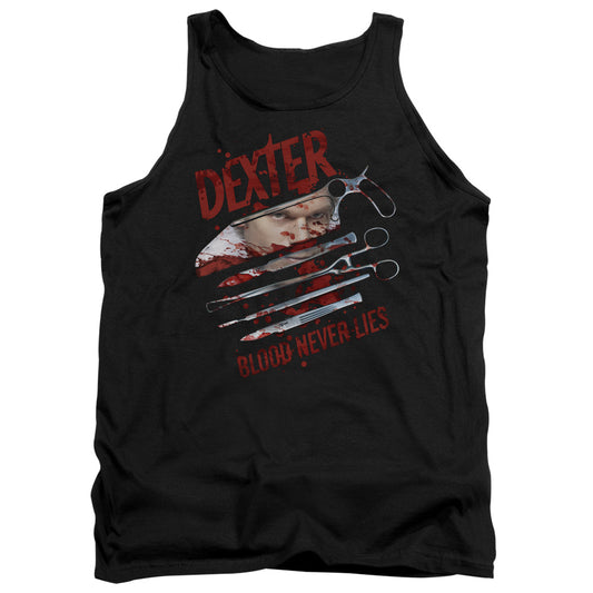 Dexter Blood Never Lies Mens Tank Top Shirt Black