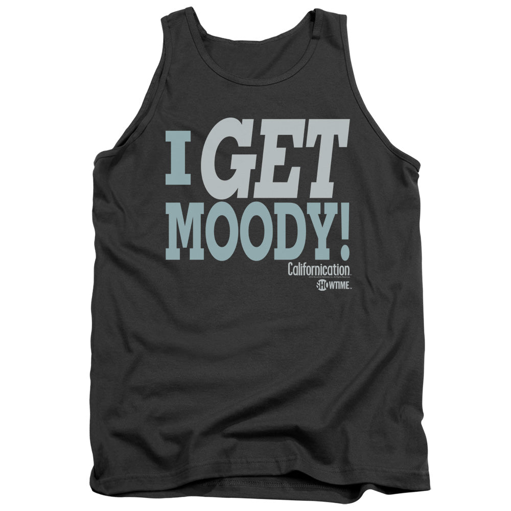 Californication I Get Moody Mens Tank Top Shirt Charcoal