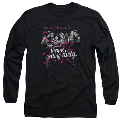 The Real L Word Dirty Mens Long Sleeve Shirt Black Officially Licensed