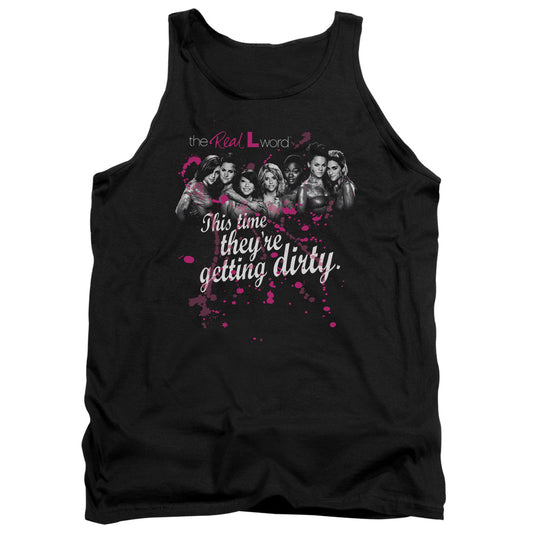 The Real L Word Dirty Mens Tank Top Shirt Black