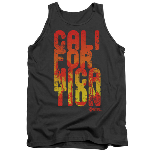 Californication Cali Type Mens Tank Top Shirt Charcoal