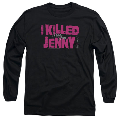 The L Word I Killed Jenny Mens Long Sleeve Shirt Black Officially Licensed